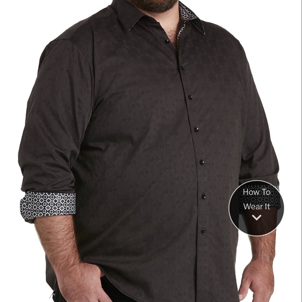 Awesome Robert Graham Men's Black Patterned Shirt! Reduced! Excellent Condition